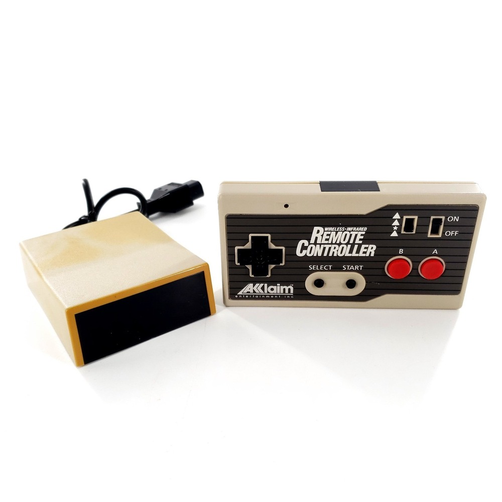 Acclaim Nintendo NES Wireless Infrared Rapid Fire Controller w/ Receiver Tested